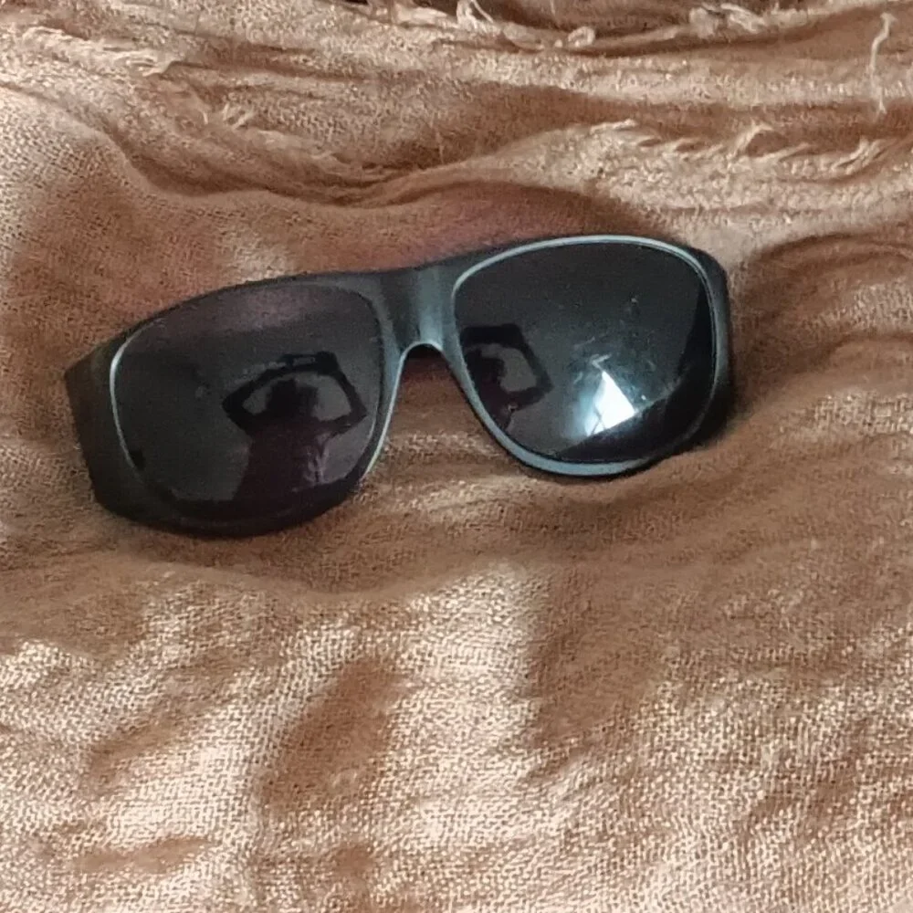 MEN'S/WOMEN'S BLACK SOLAR SHIELDS WRAPAROUND SUNGLASSES, UV RAY PROTECTION